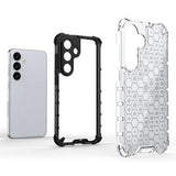 Samsung Galaxy A26 Honeycomb Armored Hybrid Cover - Grå