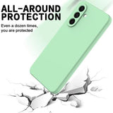 Samsung Galaxy A26 Flydende silikone cover med håndrem - grøn