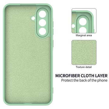 Samsung Galaxy A26 Flydende silikone cover med håndrem - grøn