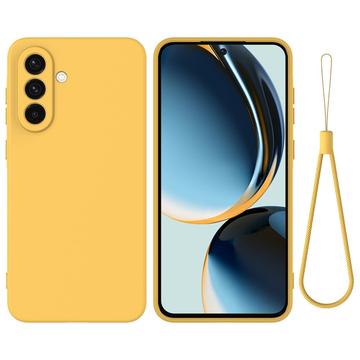 Samsung Galaxy A26 Flydende silikone cover med håndrem - gul