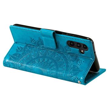 Samsung Galaxy A26 Mandala Series Etui med Pung - Blå