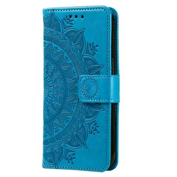 Samsung Galaxy A26 Mandala Series Etui med Pung - Blå