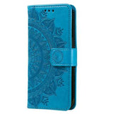 Samsung Galaxy A26 Mandala Series Etui med Pung - Blå