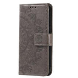 Samsung Galaxy A26 Mandala Series Etui med Pung - Grå