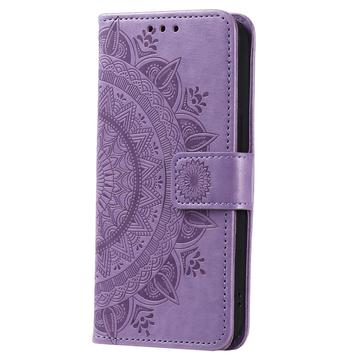 Samsung Galaxy A26 Mandala Series Etui med Pung - Lilla