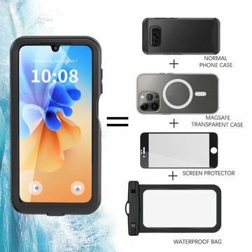 Samsung Galaxy A26 Redpepper A Series IP68 vandtæt etui - sort / klar