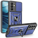Samsung Galaxy A26 Roterende Ring Hybrid Cover med Kameraskjold - Blå