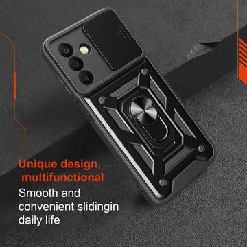 Samsung Galaxy A26 Roterende Ring Hybrid Cover med Kameraskjold - Blå
