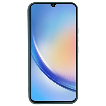 Samsung Galaxy A34 5G Anti-Fingeraftryk Mat TPU Cover - Armygrøn