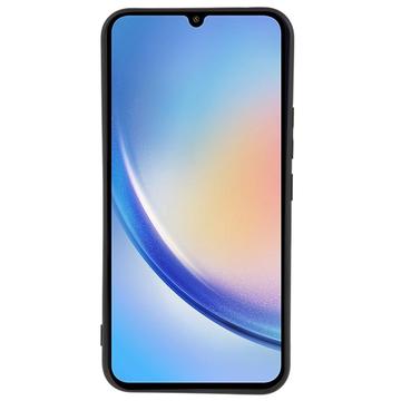 Samsung Galaxy A34 5G Anti-Fingeraftryk Mat TPU Cover - Sort