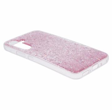 Samsung Galaxy A34 5G Glitter Flakes TPU Cover - Pink