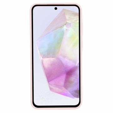 Samsung Galaxy A35 Anti-Fingeraftryk Mat TPU Cover - Pink