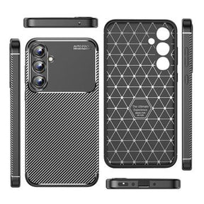 Samsung Galaxy A35 Beetle Karbonfiber TPU Cover - Sort