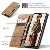 Samsung Galaxy A35 Caseme 013 Series Pung - Brun