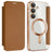 Samsung Galaxy A35 Flip cover med kortholder - MagSafe-kompatibel - Brun