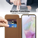 Samsung Galaxy A35 Flip cover med kortholder - MagSafe-kompatibel - Brun
