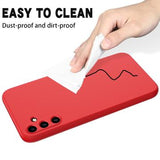Samsung Galaxy A35 Liquid Silikone Cover med Strop - Rød