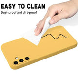 Samsung Galaxy A35 Liquid Silikone Cover med Strop - Gul