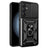 Samsung Galaxy A35 Roterende Ring Hybrid Cover med Kameraskjold - Sort