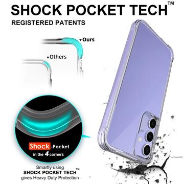Samsung Galaxy A35 Ridsefast Hybrid Cover - Gennemsigtig