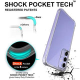 Samsung Galaxy A35 Ridsefast Hybrid Cover - Gennemsigtig