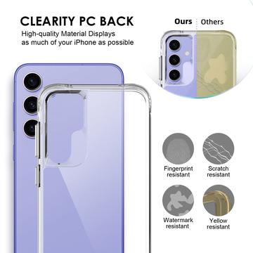 Samsung Galaxy A35 Ridsefast Hybrid Cover - Gennemsigtig