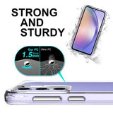 Samsung Galaxy A35 Ridsefast Hybrid Cover - Gennemsigtig