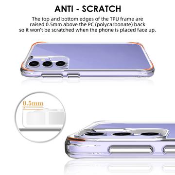 Samsung Galaxy A35 Ridsefast Hybrid Cover - Gennemsigtig