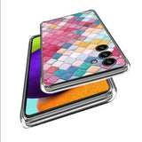 Samsung Galaxy A35 Stilfuld Ultra-Slim TPU Cover - Regnbue Rhombus