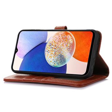 Samsung Galaxy A35 Læderpung med RFID - Brun