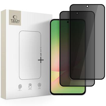 Samsung Galaxy A36/A56 Tech-Protect Glass Spy+ Privacy Skærmbeskyttelse Hærdet Glas - 2 stk. - Sort