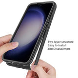 Samsung Galaxy A36/A56 360 Beskyttelse Cover - Blå / Klar