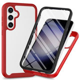 Samsung Galaxy A36/A56 360 Beskyttelse Cover - Rød / Klar