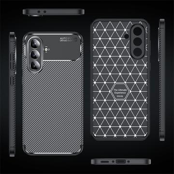 Samsung Galaxy A36 Beetle Karbonfiber TPU Cover - Sort