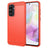 Samsung Galaxy A36/A56 Børstet TPU Cover - Karbonfiber - Rød