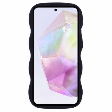 Samsung Galaxy A36/A56 Candy Color Wavy TPU Cover - Sort