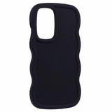 Samsung Galaxy A36/A56 Candy Color Wavy TPU Cover - Sort