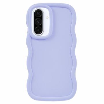 Samsung Galaxy A36 Candy Color Wavy TPU Cover - Lilla