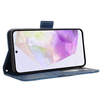 Samsung Galaxy A36 Kortholder Pung Etui - Blå