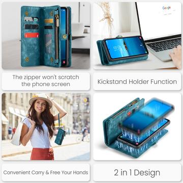 Samsung Galaxy A36 Caseme 008 2-i-1 Multifunktionel Pung - Blå