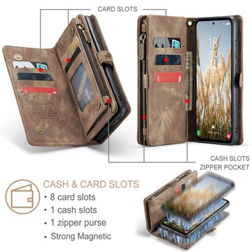 Samsung Galaxy A36 Caseme 008 2-i-1 Multifunktionel Pung - Brun