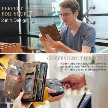 Samsung Galaxy A36 Caseme 008 2-i-1 Multifunktionel Pung - Brun