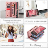 Samsung Galaxy A36 Caseme 008 2-i-1 Multifunktionel Pung - Pink