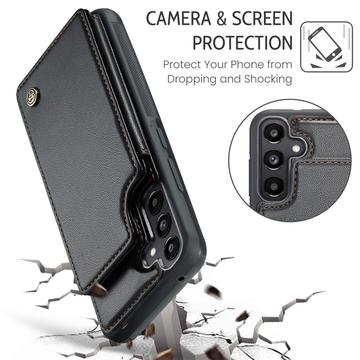 Samsung Galaxy A36 Caseme C22-etui RFID-kortpung - Sort