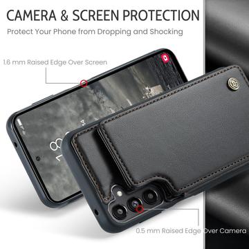 Samsung Galaxy A36 Caseme C22-etui RFID-kortpung - Sort