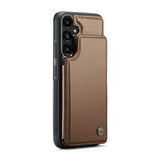 Samsung Galaxy A36 Caseme C22-etui RFID-kortpung - brun