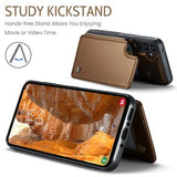 Samsung Galaxy A36 Caseme C22-etui RFID-kortpung - brun