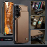Samsung Galaxy A36 Caseme C22-etui RFID-kortpung - brun