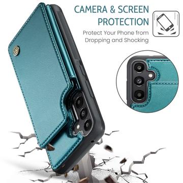 Samsung Galaxy A36 Caseme C22-etui RFID-kortpung - grøn