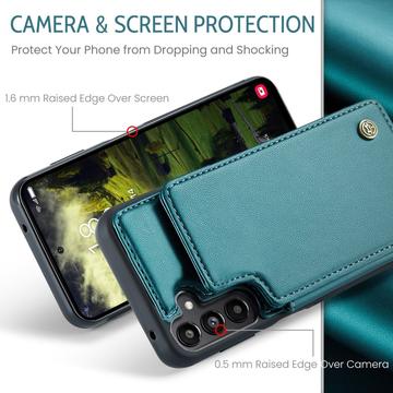 Samsung Galaxy A36 Caseme C22-etui RFID-kortpung - grøn